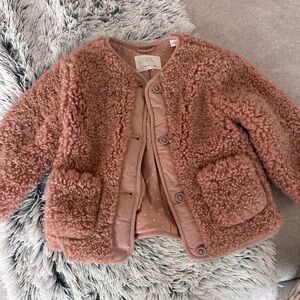 Zara Kids Cozy Pink Puffer Jacket